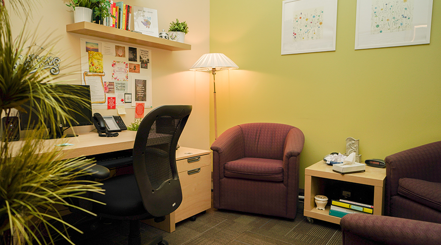 counselling room setup and ready for use